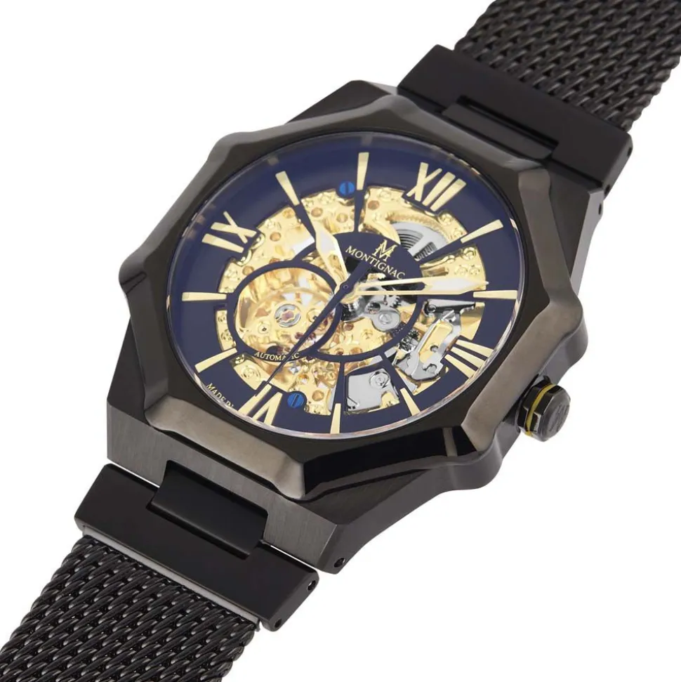 Montre Montignac Octogon Automatique Noir