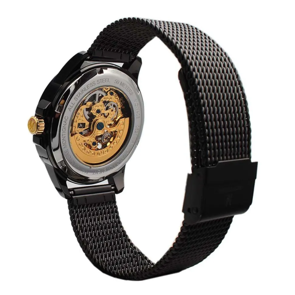 Montre Montignac Round Automatique Noir