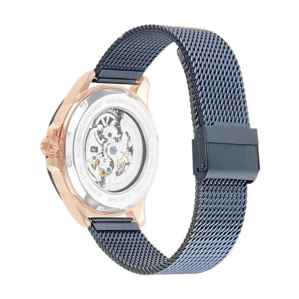 Montre Montignac Round Automatique Bleu