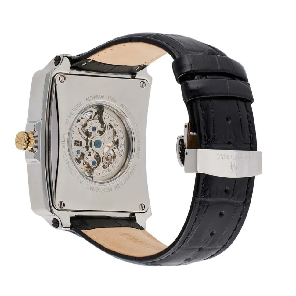 Montre Montignac Square Automatique Argenté