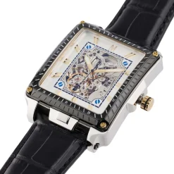Montre Montignac Square Automatique Argenté