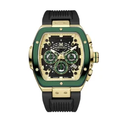 Montre Montignac Tonneau Chrono Noir