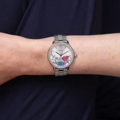 Montre Olivia Burton Vintage Floral Argenté