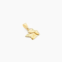 Marc Orian Pendentifs|Cadeaux Baptême > Pendentif Abelone Ange Penseur Or Jaune