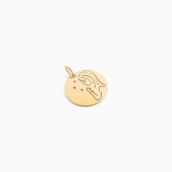Marc Orian Pendentifs|Cadeaux Baptême > Pendentif Amarante Vierge Rond Or Jaune
