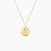 Marc Orian Pendentifs|Pendentifs Personnalisés > Pendentif Amber Vierge Rond Diamante Or Jaune
