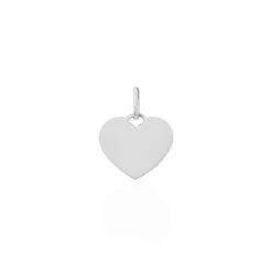Pendentif Ange Coeur Or Blanc