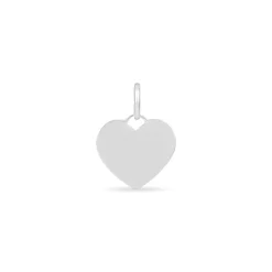 Pendentif Ange Coeur Or Blanc