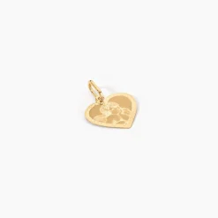 Marc Orian Pendentifs|Pendentifs Personnalisés > Pendentif Ange Coeur Or Jaune