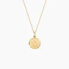 Marc Orian Pendentifs|Pendentifs Personnalisés > Pendentif Ange Rond Or Jaune