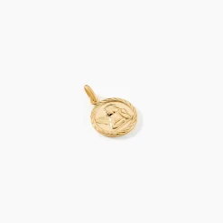 Marc Orian Pendentifs|Pendentifs Personnalisés > Pendentif Ange Rond Sable Or Jaune