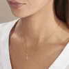 Pendentif Annabel Croix Or Jaune
