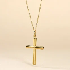 Marc Orian Pendentifs|Bijoux Homme > Pendentif Arantxa Croix Or Jaune