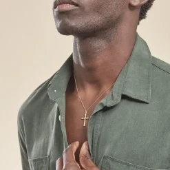 Marc Orian Pendentifs|Bijoux Homme > Pendentif Arantxa Croix Or Jaune