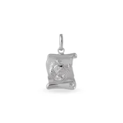 Pendentif Azeline Argent Blanc