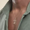 Marc Orian Pendentifs|Cadeaux Communion > Pendentif Benny Croix Ciselee Or Bicolore