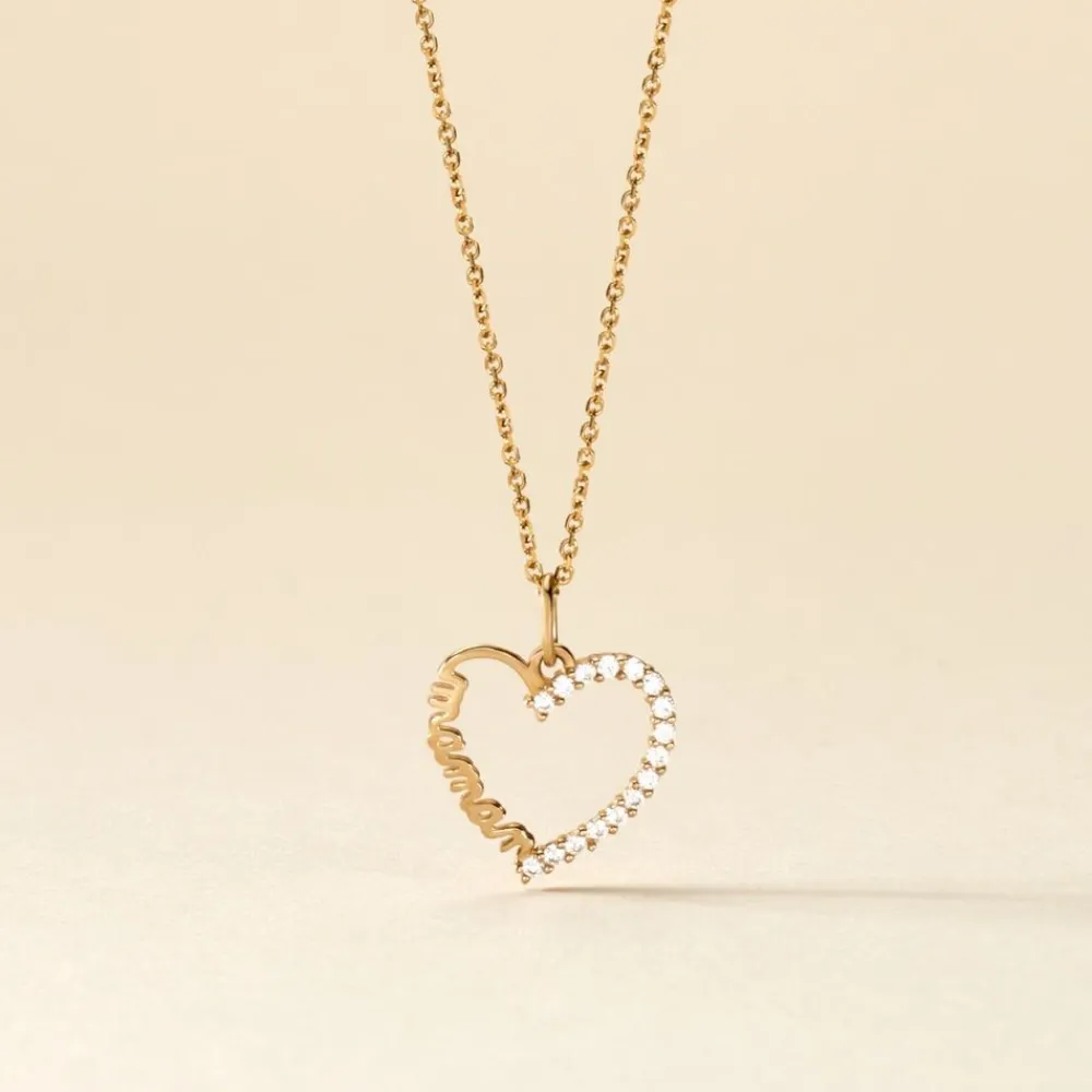 Marc Orian Bijoux Zirconium|Idées Cadeaux Femme > Pendentif Chiela Or Jaune Oxyde De Zirconium