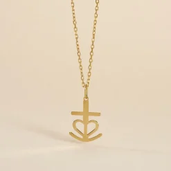Marc Orian Pendentifs|Bijoux Homme > Pendentif Cobeia Croix De Camargue Or Jaune