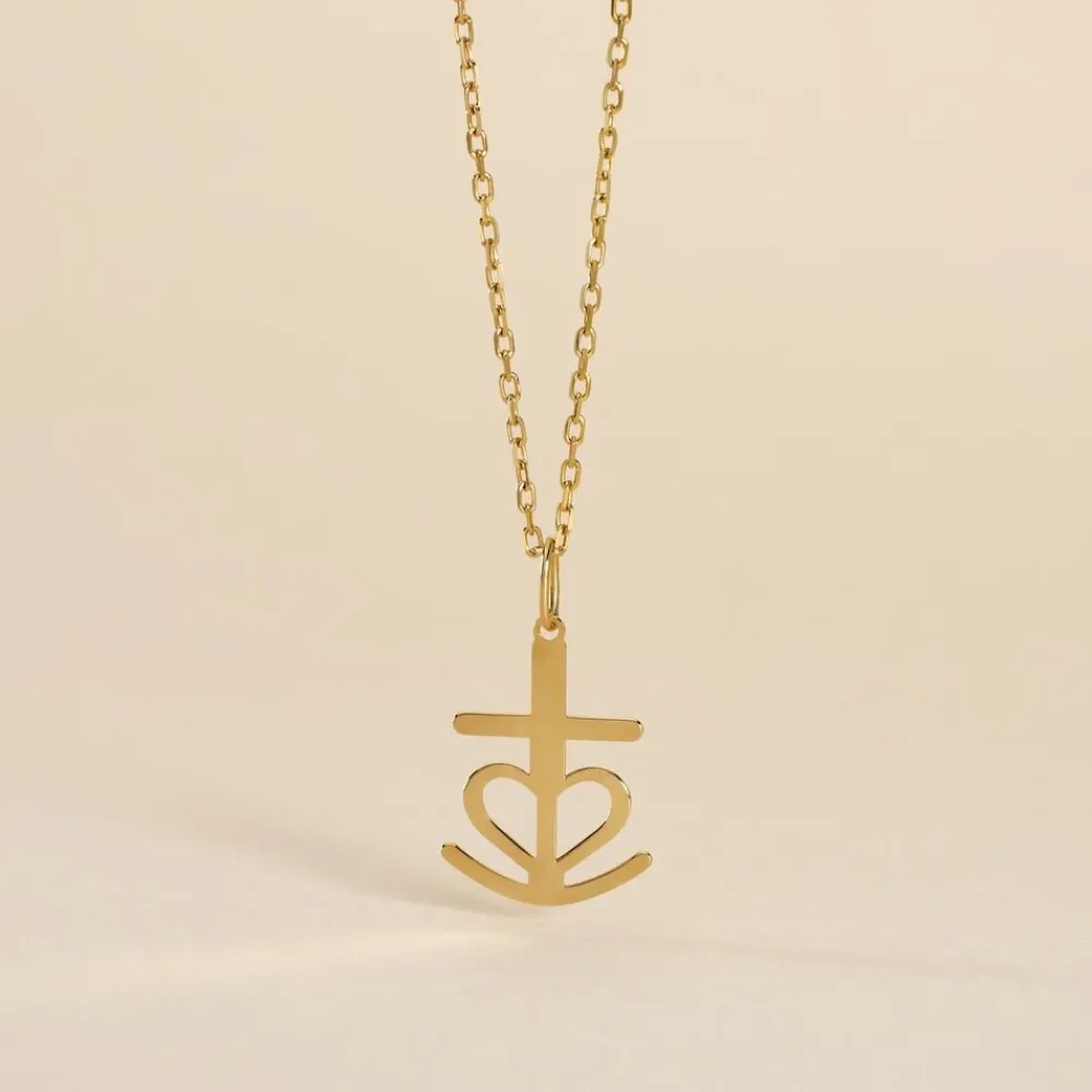 Marc Orian Pendentifs|Bijoux Homme > Pendentif Cobeia Croix De Camargue Or Jaune