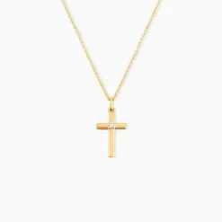 Pendentif Cornell Or Jaune Oxyde De Zirconium