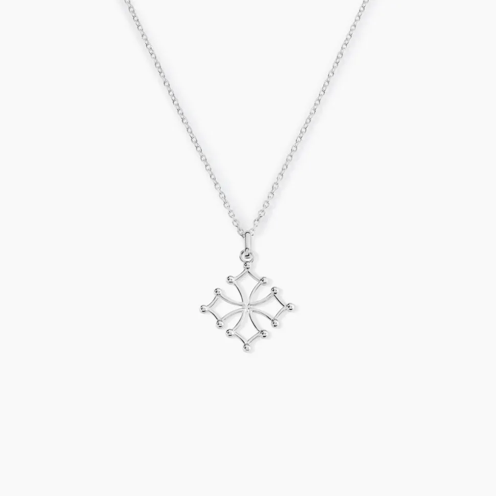 Pendentif Dajo Argent Blanc