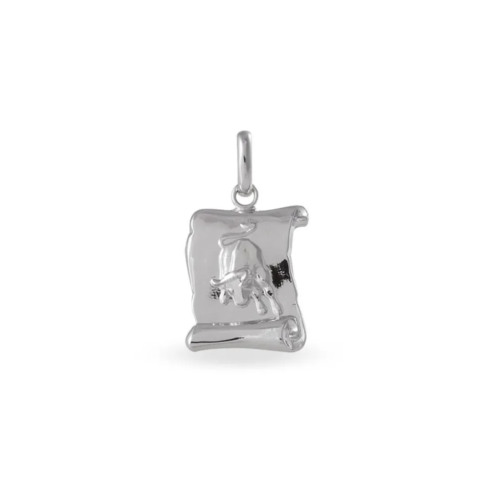 Pendentif Djaida Argent Blanc