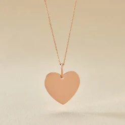 Pendentif Eba Argent Rose