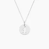 Pendentif Efiso Argent Blanc