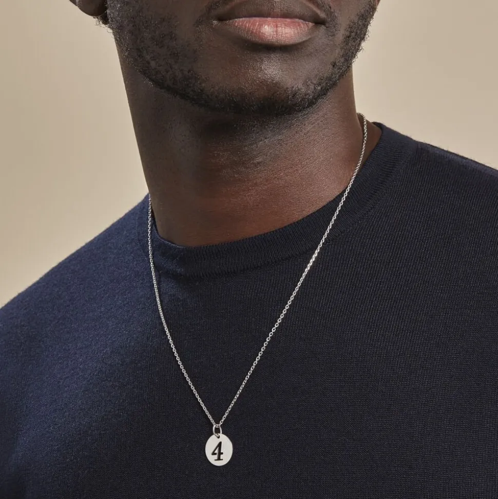 Pendentif Efiso Argent Blanc