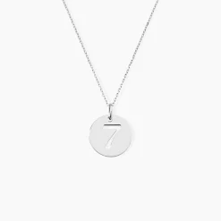 Pendentif Efiso Argent Blanc
