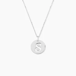 Pendentif Efiso Argent Blanc