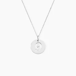 Pendentif Efiso Argent Blanc