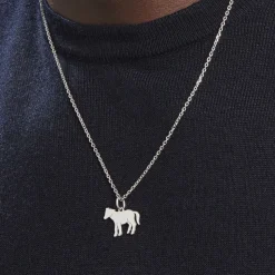 Pendentif Eitan Argent Blanc