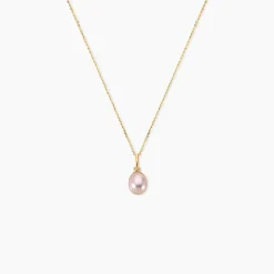 Pendentif Elbertina Or Jaune Perle De Culture