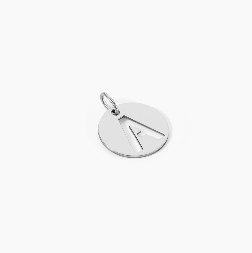 Pendentif Elio A Argent Blanc