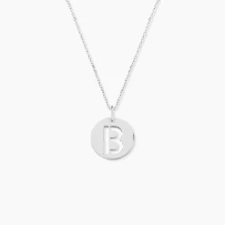 Pendentif Elio B Argent Blanc