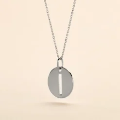 Pendentif Elio I Argent Blanc