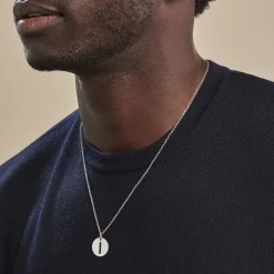 Pendentif Elio I Argent Blanc