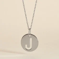 Pendentif Elio J Argent Blanc