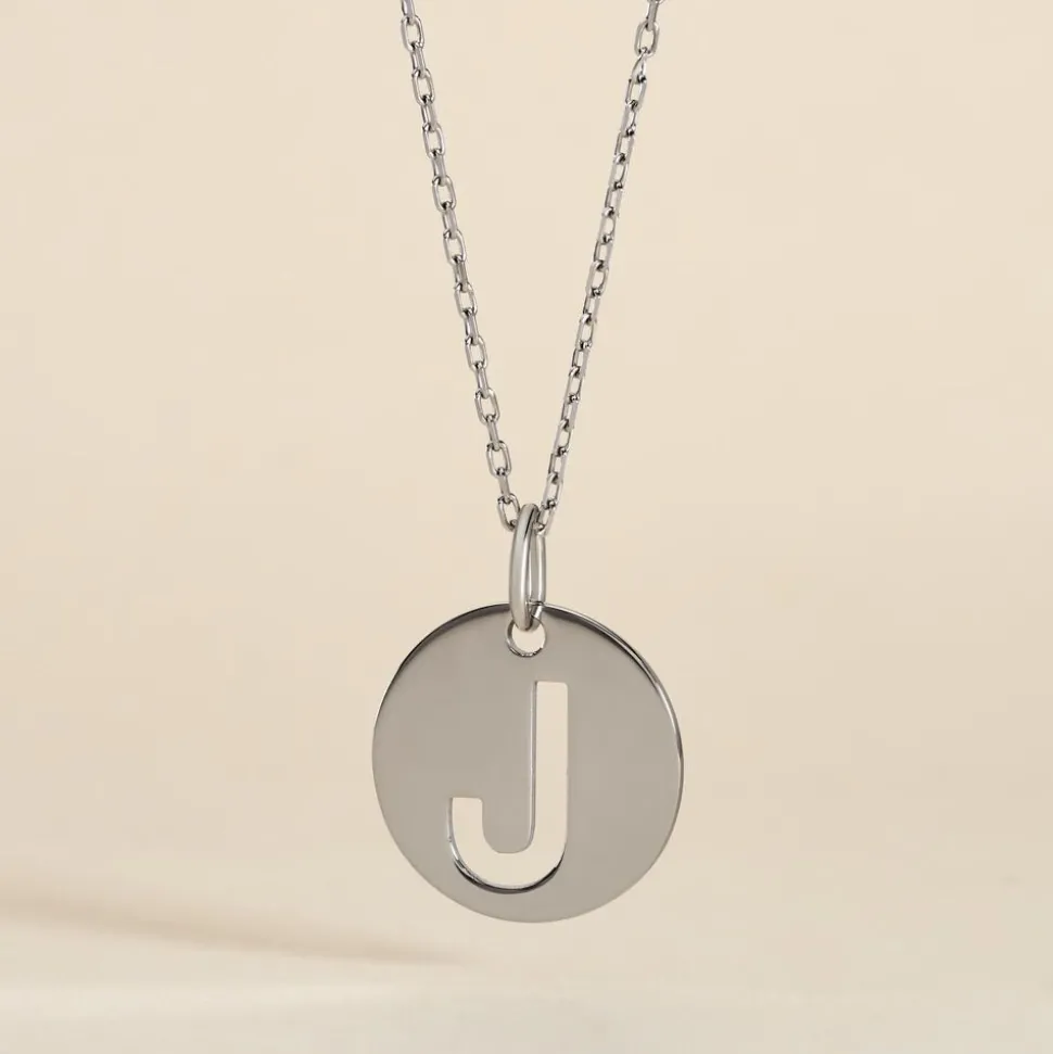 Pendentif Elio J Argent Blanc