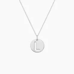 Pendentif Elio L Argent Blanc