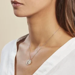 Pendentif Elio L Argent Blanc