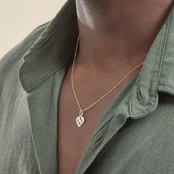 Marc Orian Pendentifs|Bijoux Homme > Pendentif Eudocie Coeur Lettre Or Jaune