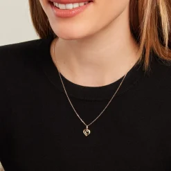 Marc Orian Pendentifs|Pendentifs > Pendentif Eudocie Coeur Lettre Or Jaune