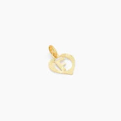 Marc Orian Pendentifs|Bijoux Homme > Pendentif Eudocie Coeur Lettre Or Jaune