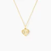 Marc Orian Pendentifs|Bijoux Homme > Pendentif Eudocie Coeur Lettre Or Jaune
