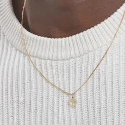 Marc Orian Pendentifs|Bijoux Homme > Pendentif Eudocie Coeur Lettre Or Jaune