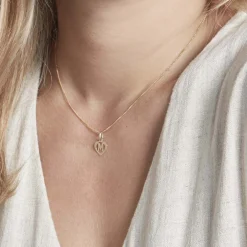 Marc Orian Pendentifs|Pendentifs > Pendentif Eudocie Coeur Lettre Or Jaune