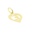 Marc Orian Pendentifs|Pendentifs > Pendentif Eudocie Coeur Lettre Or Jaune
