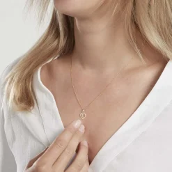 Marc Orian Pendentifs|Pendentifs > Pendentif Eudocie Coeur Lettre Or Jaune
